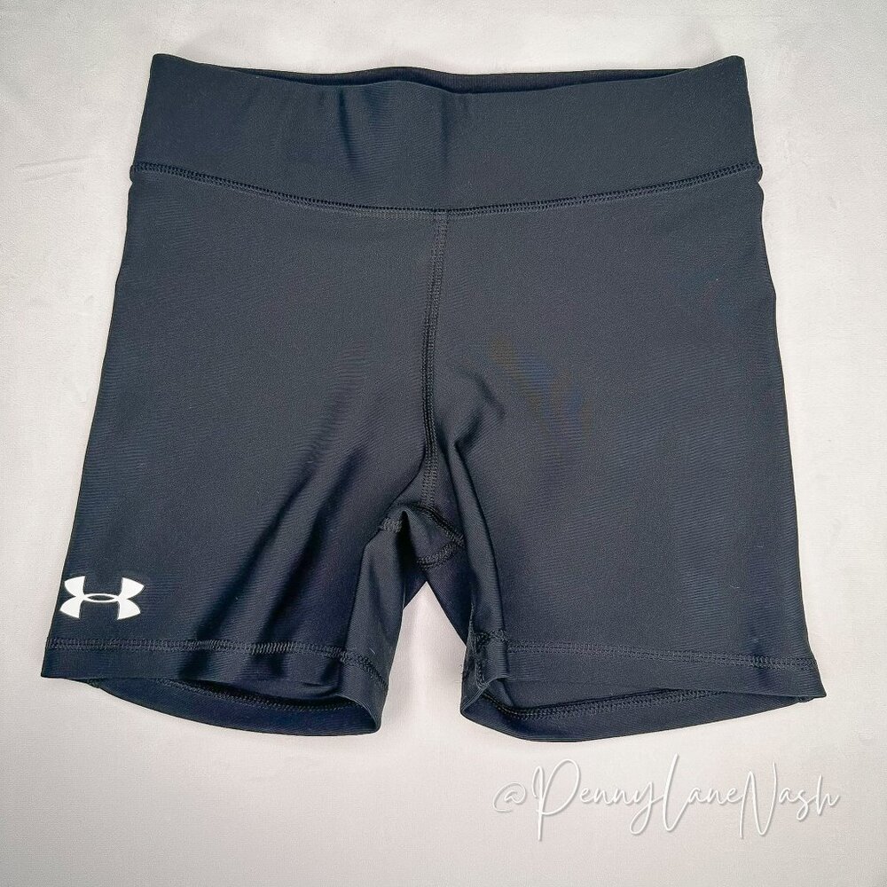 Under Armour Women's HeatGear Compression Shorts -Small Black - Picture 2 of 7